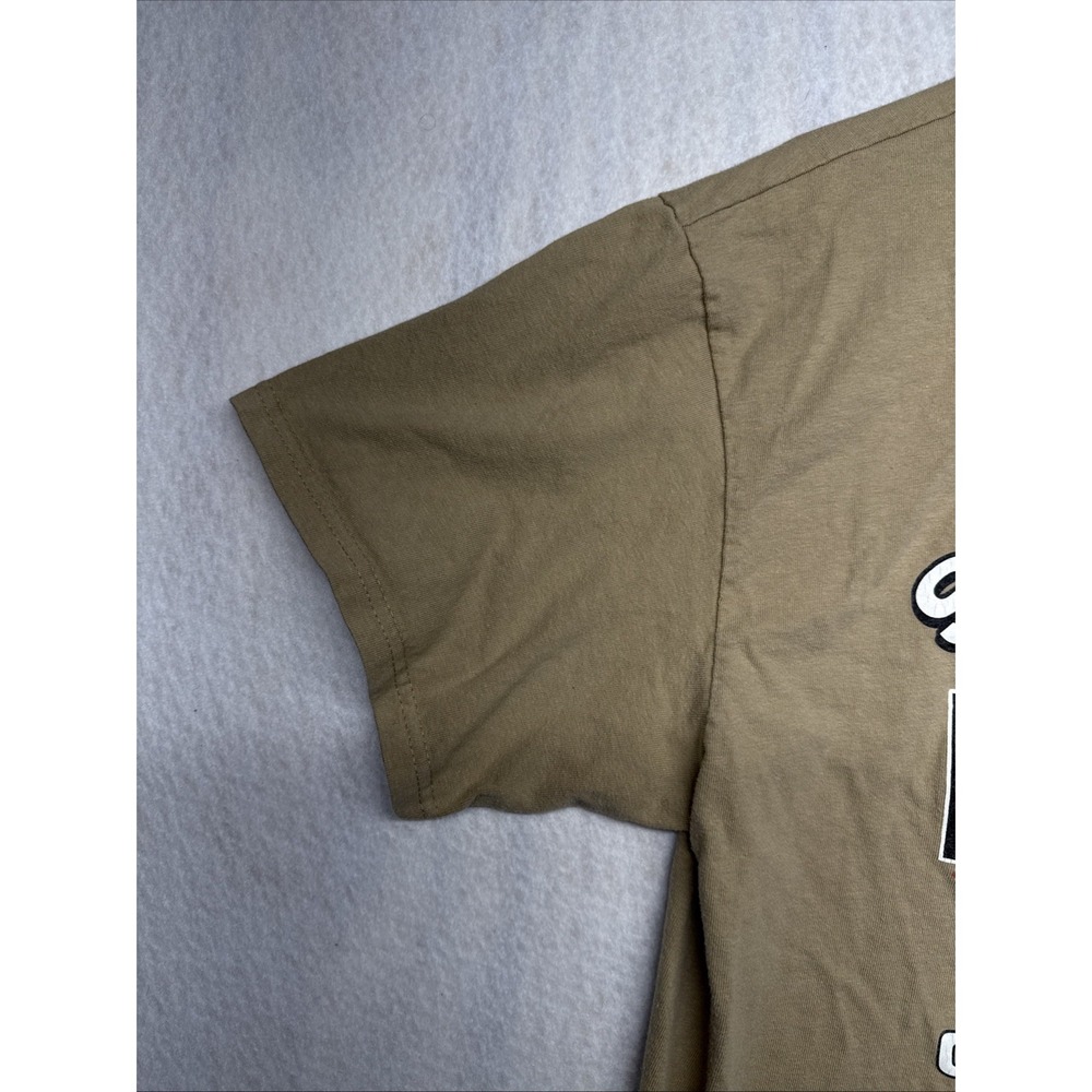 Vintage 1998 Harley Davidson Genoa Ohio T Shirt Hanes Beefy-T Tan Mens Large - Picture 3 of 16